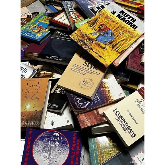 Lot of 100 Christian Prayer Bible Jesus Christ Stories Religion Book RANDOM*MIX